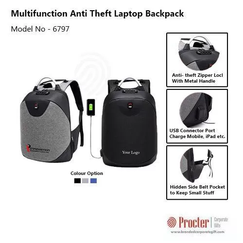 Multifunction Anti theft Laptop Backpack H-1515