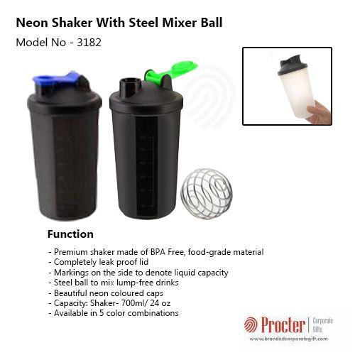 NEON SHAKER WITH STEEL MIXER BALL H113 