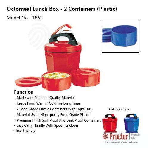 Octomeal Lunch box - 2 containers (plastic) H85 