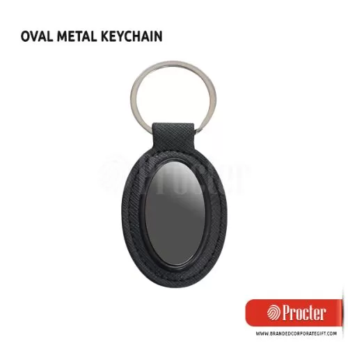 OVAL Metal Keychain J69 