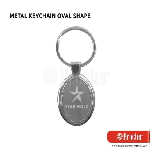OVAL SHAPE Metal Keychain H509
