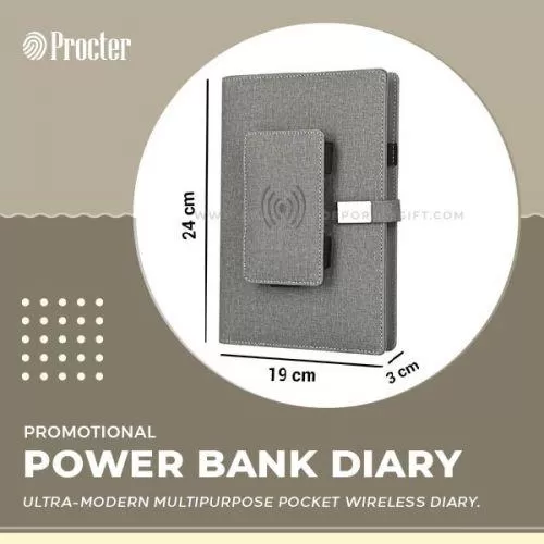 Pocket Wireless Diary with 5000mAh Power Bank PWD