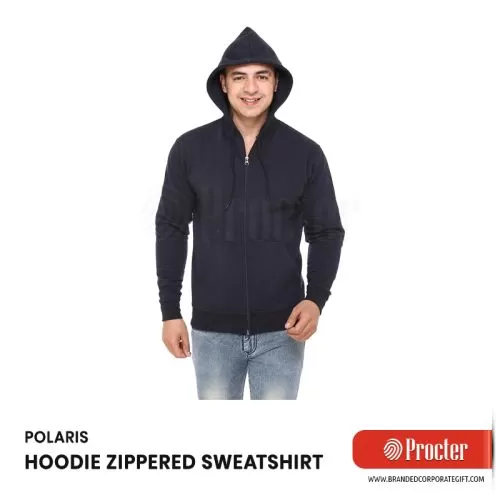 POLARIS ZIPPERED Sweatshirt with Hoodie