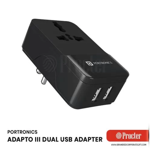 Portronics ADAPTO III Dual USB Adapter