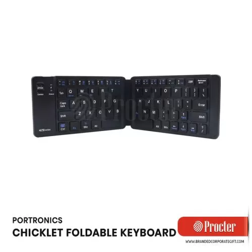 Portronics CHICKLET Foldable Wireless keyboard