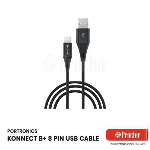 Portronics KONNECT B+ 8 Pin Usb Cable 