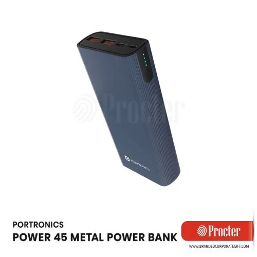 Portronics POWER 45 20000 mAh Super Fast Charging Metal Power Bank