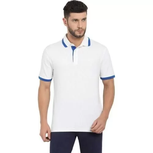 Puma ESS PIQUE TIPPING POLO T-Shirt White/Blue