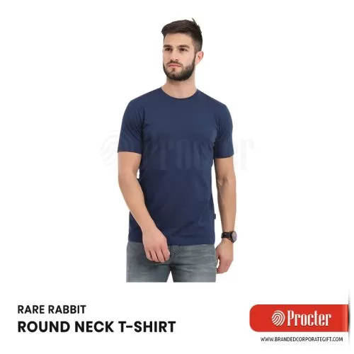 Rare Rabbit ROUND NECK T-Shirt Navy Blue