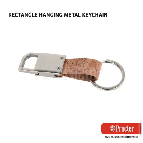 RECTANGLE Hanging Metal Keychain J125