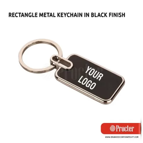 RECTANGLE Metal Keychain J116