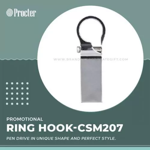 Ring Hook Shape Metal Pendrive Shell CSM207