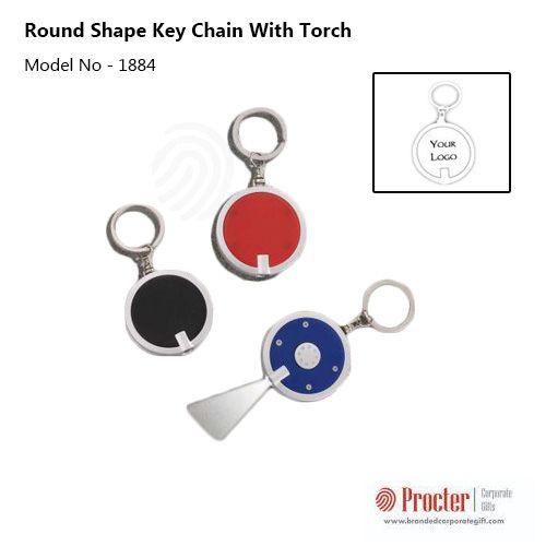 Round shape key chain with torch J40 