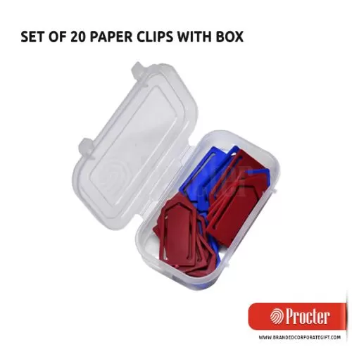 PROCTER - Set Of 20 Paper Clips With Box B31 