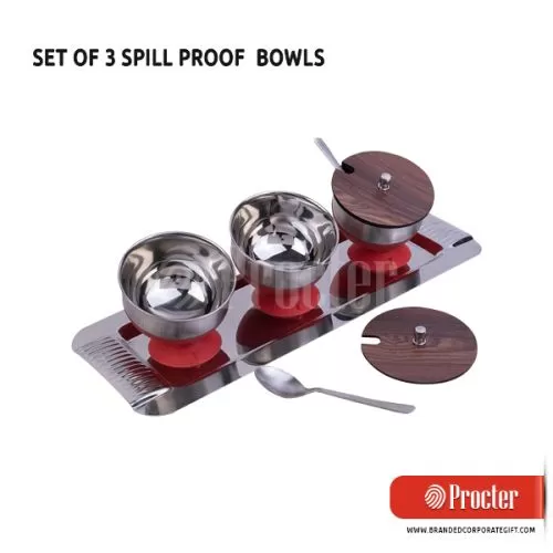 Set Of 3 Spill Proof Bowls H258