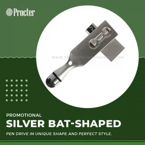 Silver Bat-shaped Metal OTG Pendrive Shell CSO004