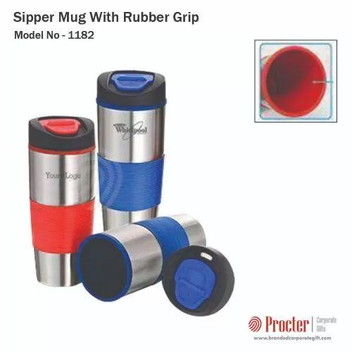 Sipper Mug with Rubber Grip 500ML H-057