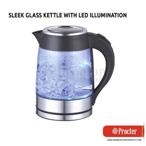 SLEEK Glass Kettle With LED Illumination H195