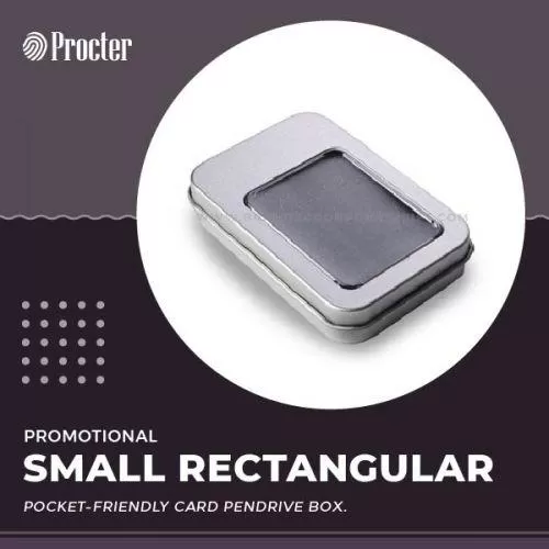 Small Rectangular Tin Pendrive Box