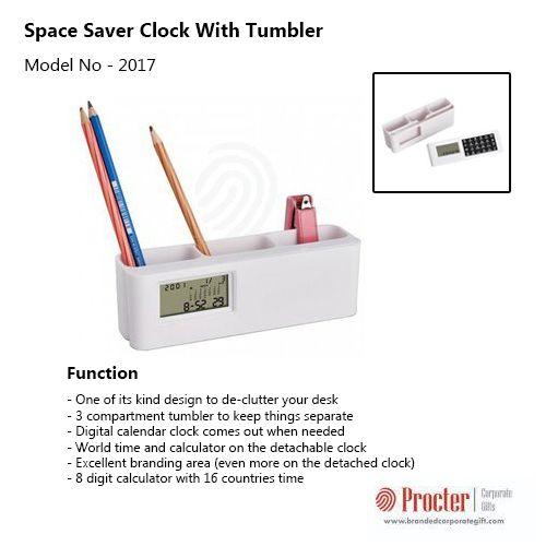 Space saver clock with Tumbler T12 