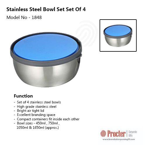 Stainless steel bowl set (Set of 4) H66
