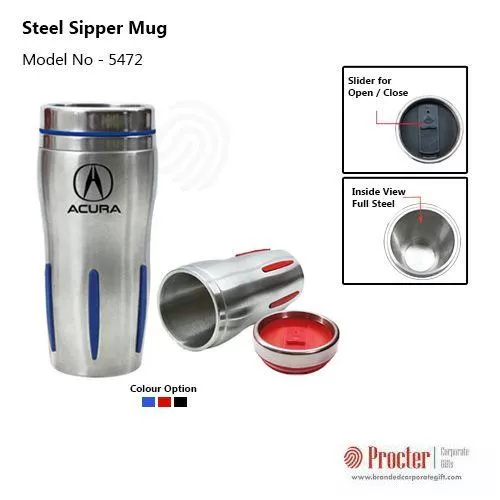 Steel Sipper Mug H-708