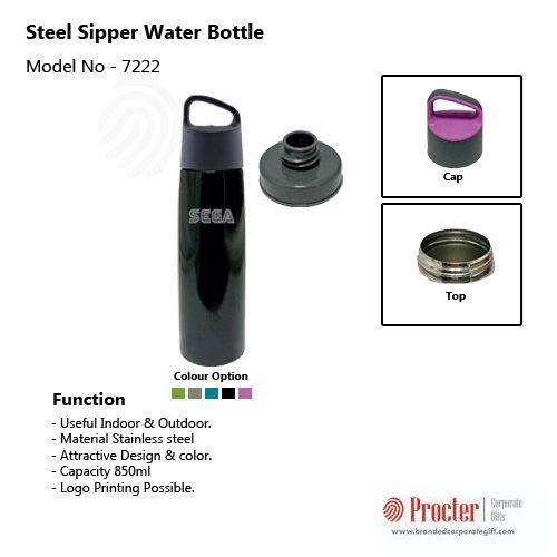 PROCTER - Steel Sipper Water Bottle H-139