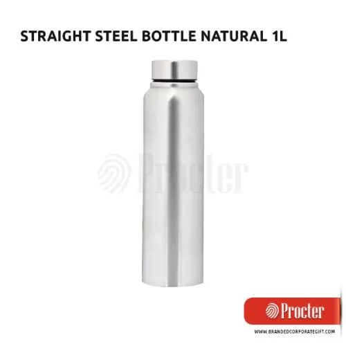 STRAIGHT Steel Bottle Natural H200
