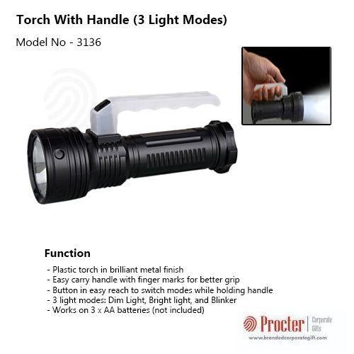 TORCH WITH HANDLE (3 LIGHT MODES) E146 