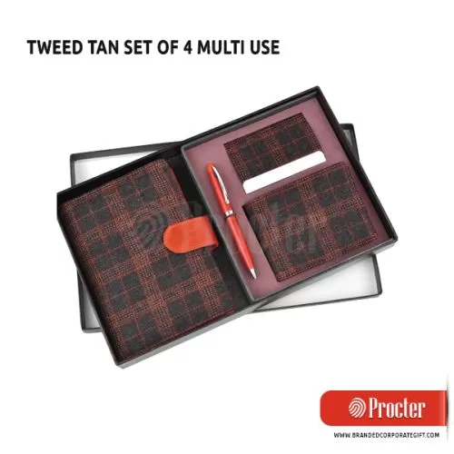 Tweed Tan Set Of 4 Q79
