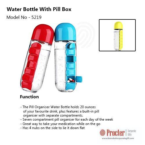 PROCTER - WATER BOTTLE WITH PILL BOX E188 