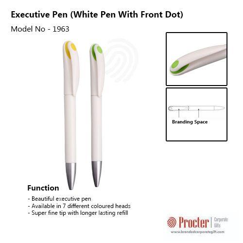 PROCTER - White pen with front dot L85