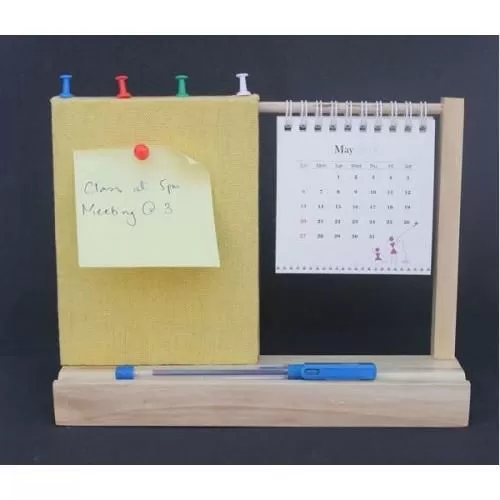 Wooden Warli utility Desk Calendar