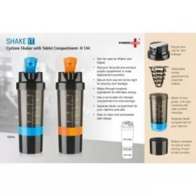 SHAKE IT CYCLONE SHAKER WITH TABLET COMPARTMENT H144 