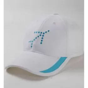 Indigo white cap