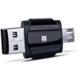 iBall 2In1 Hybrid Dual Usb Card Reader 2 In 1 Use As A Card Reader , Use As Pendrive ,Black