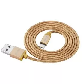 Zoook Braided Lightning Cable 1M (ZT-BIC1M) Gold ( For Apple)