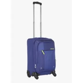 American Tourister 55Cm Hugo Blue Soft Luggage Strolley