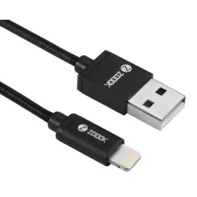 Zoook Braided Lightning Cable 1M (ZT-BIC1M) Black ( For Apple)