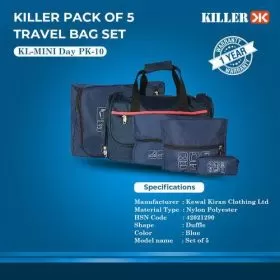 Amazing Killer Pack of 5 Travel Bag Se