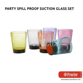 Artiart PARTY Spill Proof Suction Glass Set DRIN072