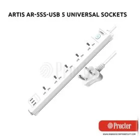 Artis AR-5SS-USB 5 Universal Sockets Extension Board