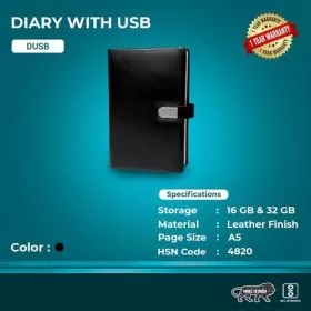 Classic Leatherette Diary CSD 904 - 16GB US