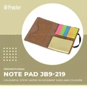 Colourful Sticky Note Pad with Pocket Diary JB9-219