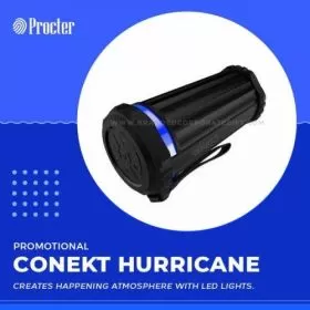 Conekt Hurricane Green Bluetooth Speaker with Heavy Bass