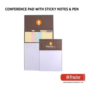 Conference Pad With Sticky Notes & Pen B118 