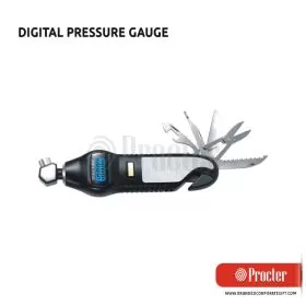 DIGITAL TYRE Pressure Gauge With 7 Emergency Tools G18 
