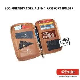 Eco Friendly CORK All in 1 Passport holder S20