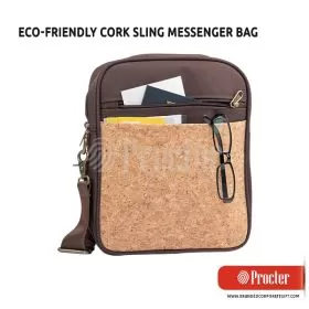 Eco Friendly CORK Sling Messenger Bag S17