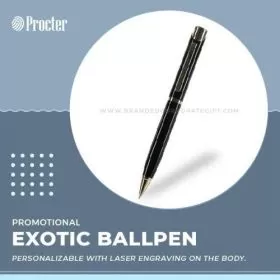 Exotic Matte Finished Black Personalized Ballpen- 153